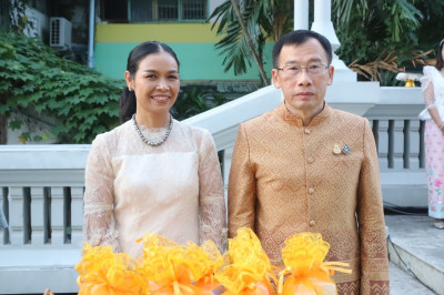 วันที่ 1 มกราคม 2567 เข้าร่วมพิธีทำบุญตักบาตรวันขึ้นปีใหม่ ... พารามิเตอร์รูปภาพ 1